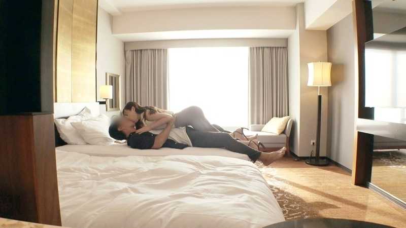 Luxury TV 1810 - A tall slender body yearning for stimulation. A local TV announcer blessed with beauty and intelligence transforms in a hotel during the afternoon. Clear fluid trails down her beautiful legs as she receives manual stimulation while standing. The slender beauty writhes and moans in a commanding position above.