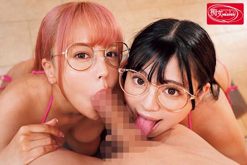 Simultaneous penis and testicles endless sucking and licking double attack fellatio![Origin]