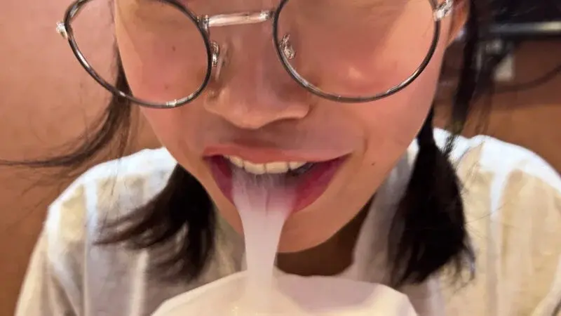 Let's host a fun game with our fair-skinned companion to see how many times we can reach climax just by admiring their facial features!