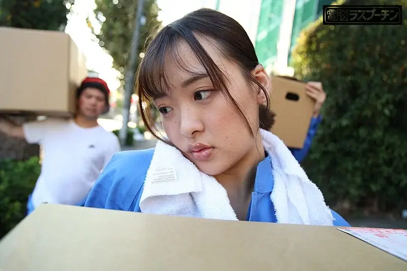 Busty Girl Riri Okamoto Gets Repeatedly Pleasured While Working Part-Time, Embarrassed Being Naked Under Her Work Overalls