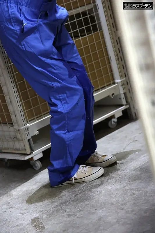 Busty Girl Riri Okamoto Gets Repeatedly Pleasured While Working Part-Time, Embarrassed Being Naked Under Her Work Overalls