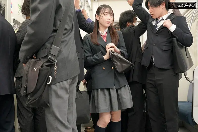 Naughty Schoolgirl Without Panties Who Loves Tired Office Men and Deliberately Rides Crowded Trains to Extract Middle-aged Sperm - Yui Tenma