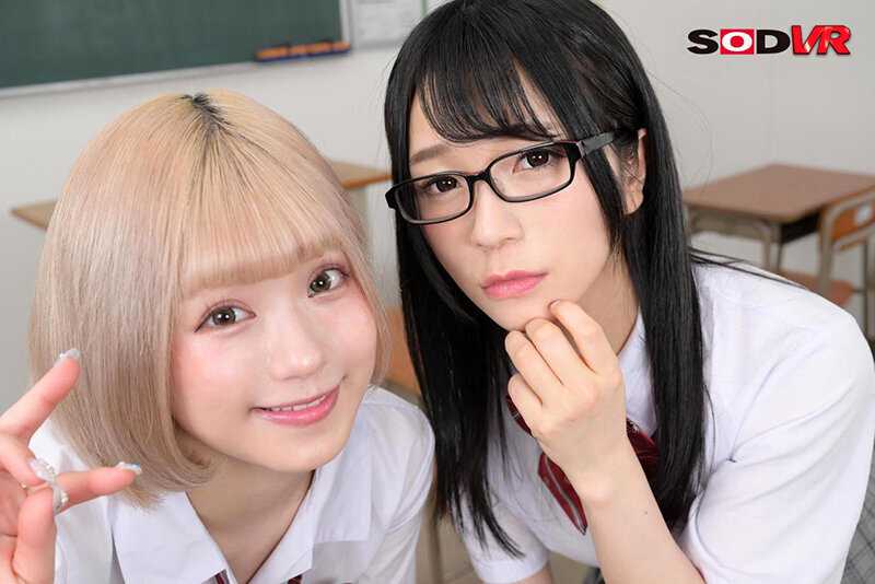 Two contrasting girls - a prim and proper disciplinary committee member and a gyaru - playfully tease their classmate. When things get intimate, the gyaru surprisingly shows her inexperienced, shy side while the proper girl transforms into an enthusiastically passionate woman who can't control her desires.[Origin]