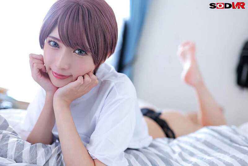 VR8K Short-haired GAL and morning natural sex with her bare face. A lazy holiday sex starting with creampie using morning wood right after waking up MOEKA[Origin]