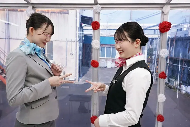 Magic Mirror MM Channel - Face Revealed! Exclusive for Beautiful Flight Attendants. Win 100 million yen or face immediate consequences! Inter-airline strip baseball challenge! Multiple intense encounters with elite cabin attendant - featuring persistent passionate exchanges![Origin]