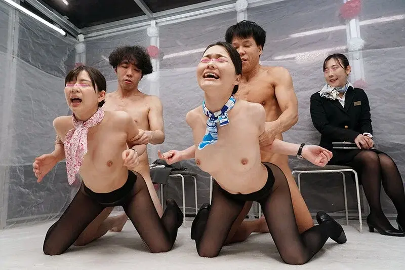 Magic Mirror MM Channel - Face Revealed! Exclusive for Beautiful Flight Attendants. Win 100 million yen or face immediate consequences! Inter-airline strip baseball challenge! Multiple intense encounters with elite cabin attendant - featuring persistent passionate exchanges![Origin]