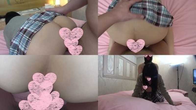 顔出し♪ピチピチ♥️JDまことちゃんが制服コスプレに挑戦！黒タイツがまぶしすぎて♥️中出し【個人撮影】