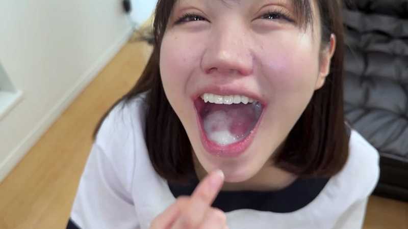 【完全ノーカット/真正6発連続】歯科衛生士ややが5日以上溜めた精*を自前衣装で連続ごっくん