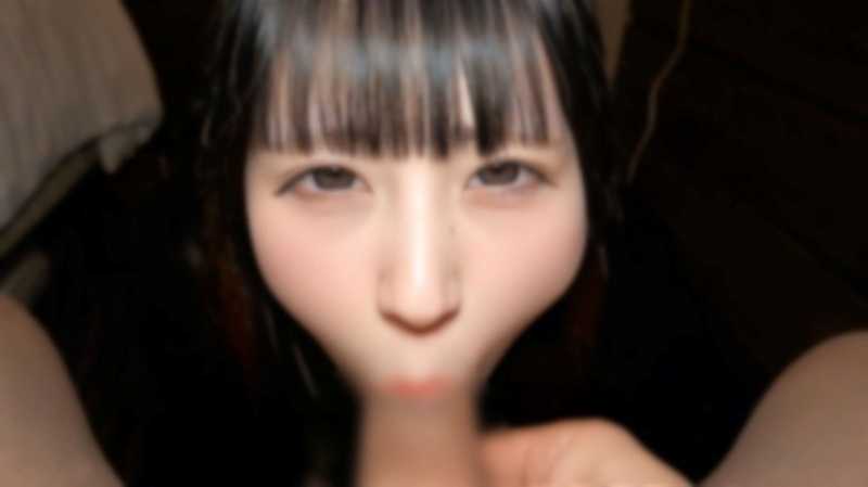 【無】清楚系黒髪美女！ウルウルのお目目でずっと上目使いのフェラが可愛過ぎ！前髪パッツン！こんなに可愛いのに少し変態にゴックン　中だし　※特典高画質