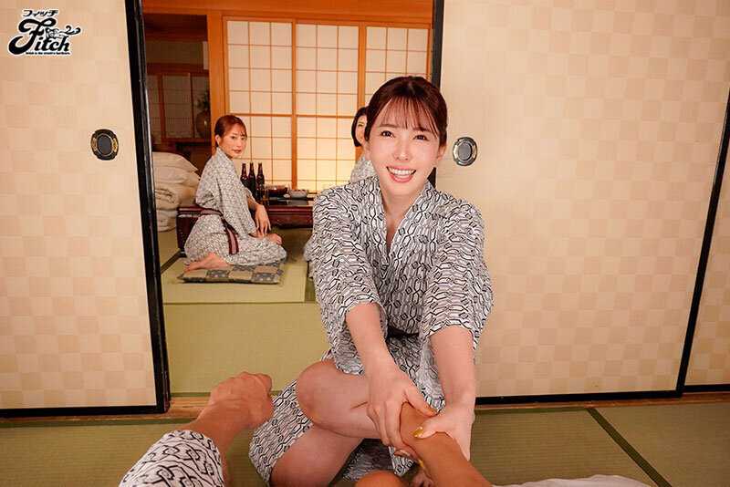 【VR】【Fitch高画質8K肉感VR】 めちゃ欲求不満のほろ酔い巨乳妻3人と民宿で相部屋！ 波多野結衣 菊乃らん 推川ゆうり