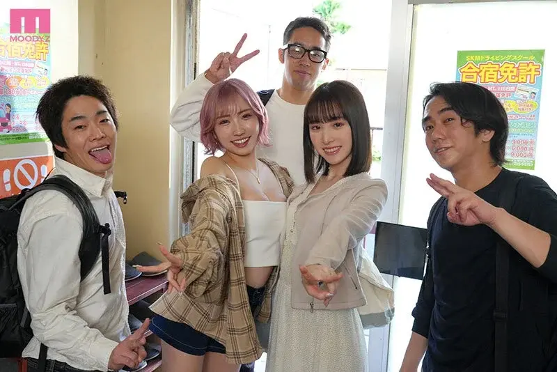 Driving License Training Camp Gets Exciting Final Night When I Woke Up From Drunkenness I Witnessed My Best Friends Wild Party Moka Haruhi Momo Shiraishi[Origin]