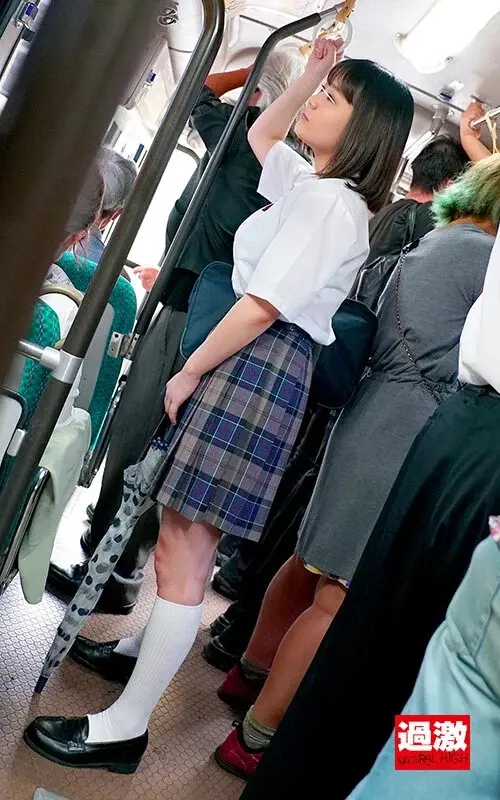 Groped on a crowded bus - a busty schoolgirl in uniform gets fondled from behind and writhes in pleasure, volume 17[Origin]