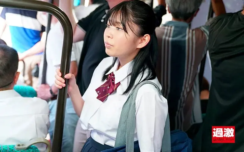 Groped on a crowded bus - a busty schoolgirl in uniform gets fondled from behind and writhes in pleasure, volume 17[Origin]