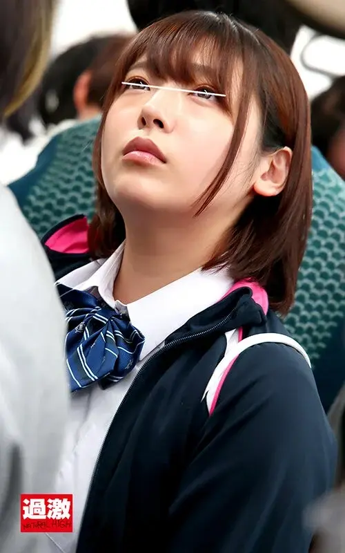 Short-haired schoolgirl gets roughly taken from behind, her hair pulled as she makes ahegao expressions in pure ecstasy