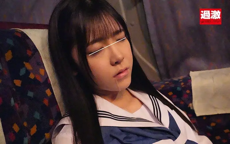 A timid schoolgirl on a night bus pretends to be asleep while experiencing intense pleasure from being molested, too afraid to open her eyes