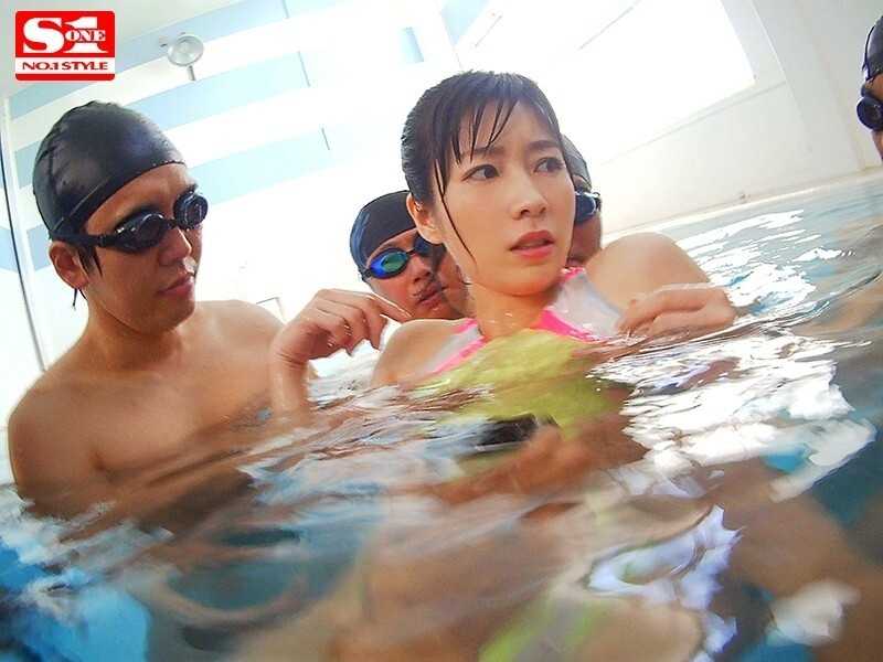 Competitive Swimming Wife - Pool Molestation Unlimited - Saki Okuda