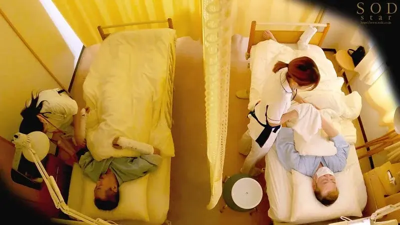 Secret Investigation: The Truth Behind Those Nightly Moans in the Hospital Ward! Exclusive Coverage of the Talked-About Beautiful Nurse - The Hidden Nymphomaniac Nurse Riko Hoshino Who Pleasures Hospitalized Patients with Her Smiling Cowgirl Position and Saliva-Rich Oral Service